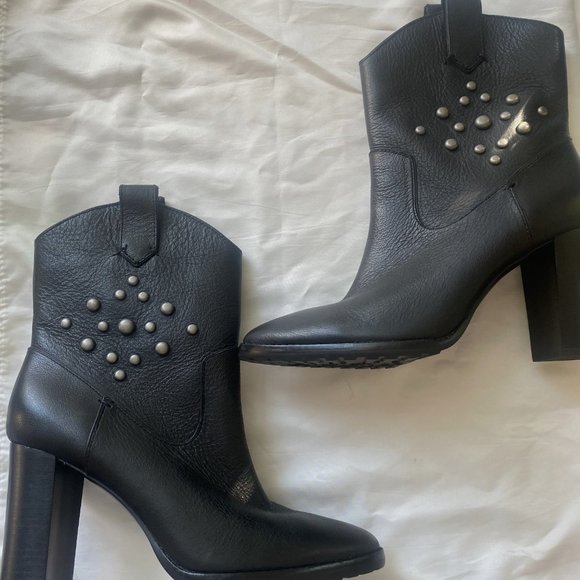 Ralph Lauren | Shoes | Lauren Ralph Lauren Micah Studded Leather Boots ...